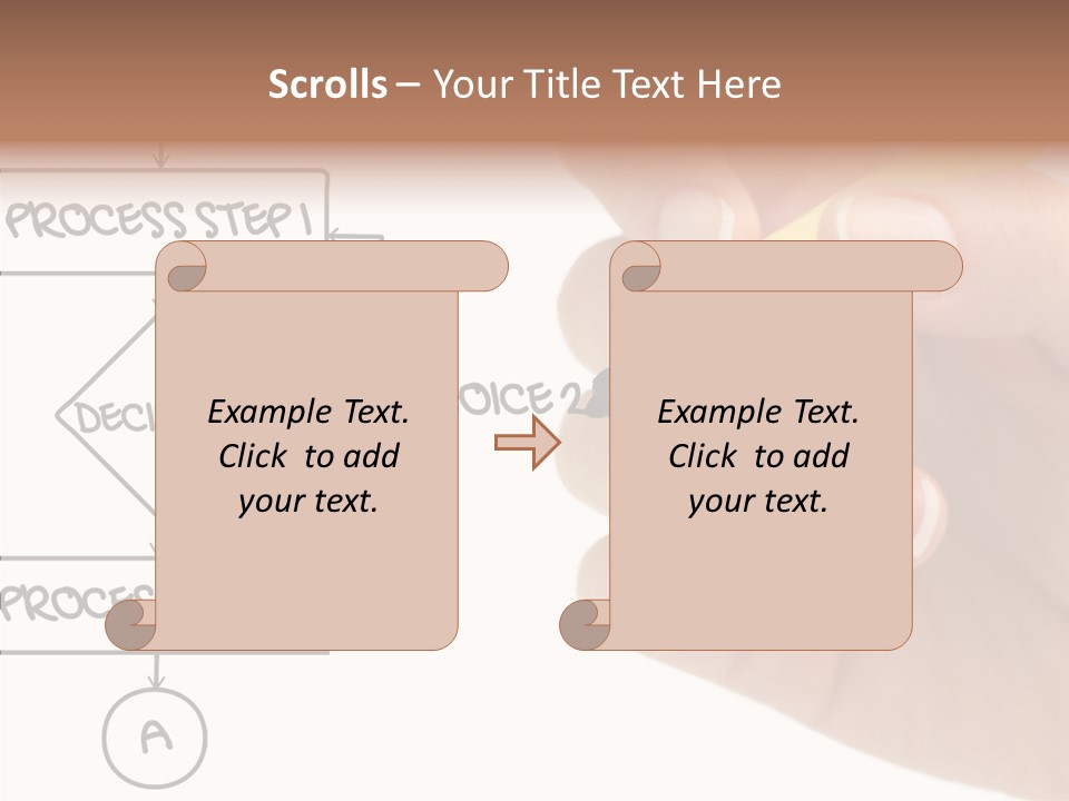 White Hand Holding Hands PowerPoint Template