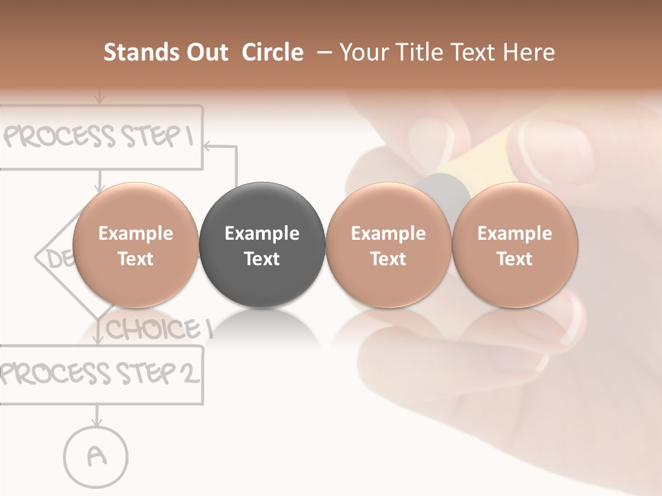 White Hand Holding Hands PowerPoint Template