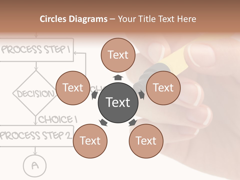 White Hand Holding Hands PowerPoint Template