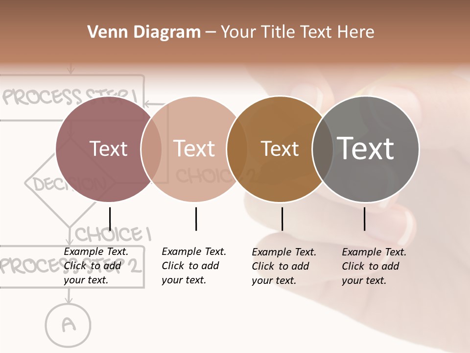 White Hand Holding Hands PowerPoint Template