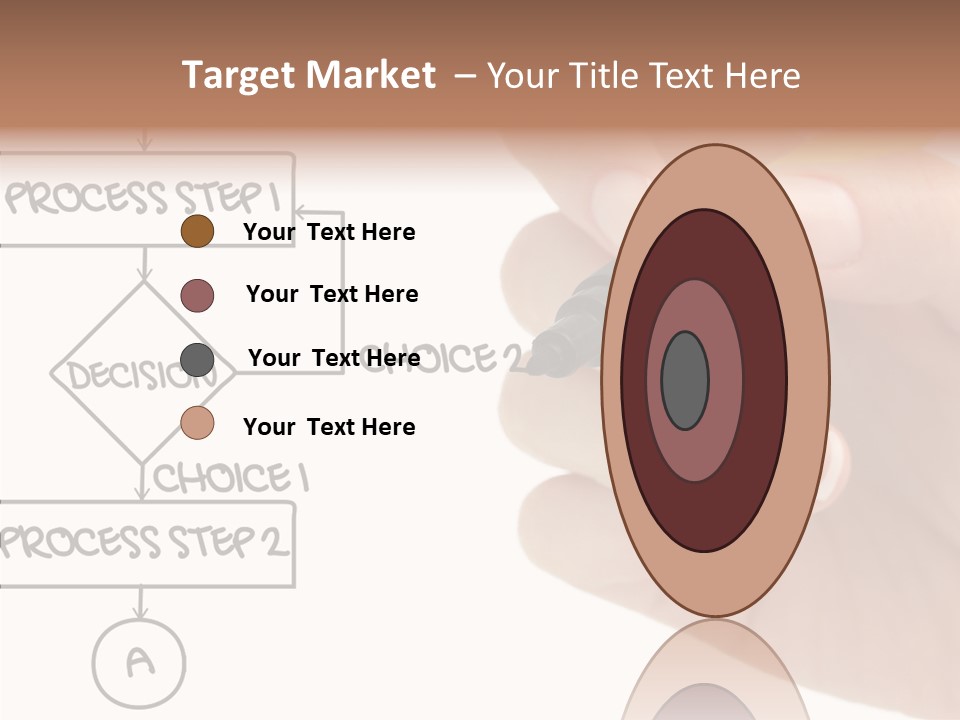 White Hand Holding Hands PowerPoint Template