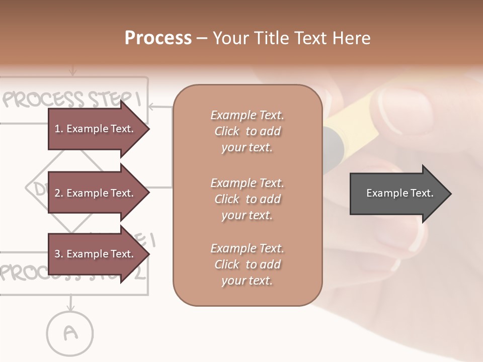 White Hand Holding Hands PowerPoint Template