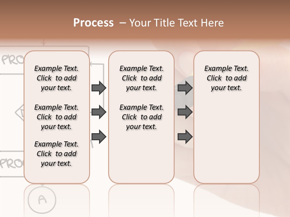 White Hand Holding Hands PowerPoint Template