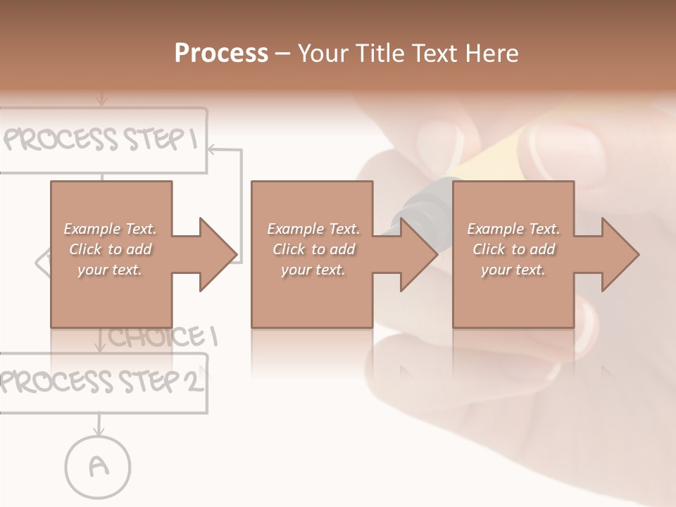 White Hand Holding Hands PowerPoint Template