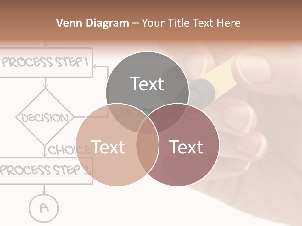 White Hand Holding Hands PowerPoint Template