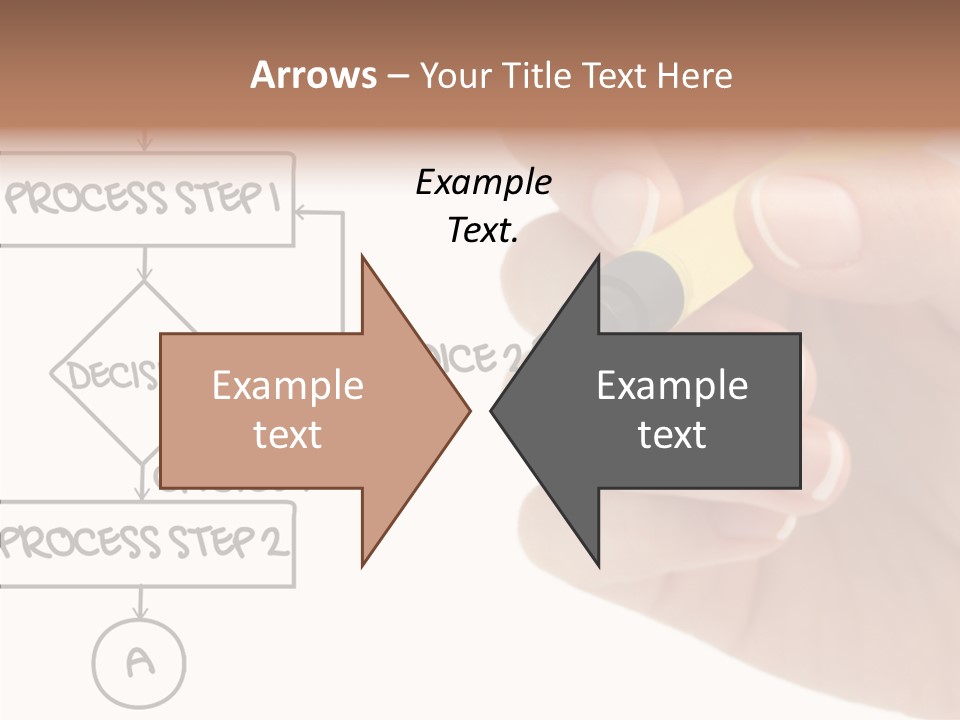 White Hand Holding Hands PowerPoint Template