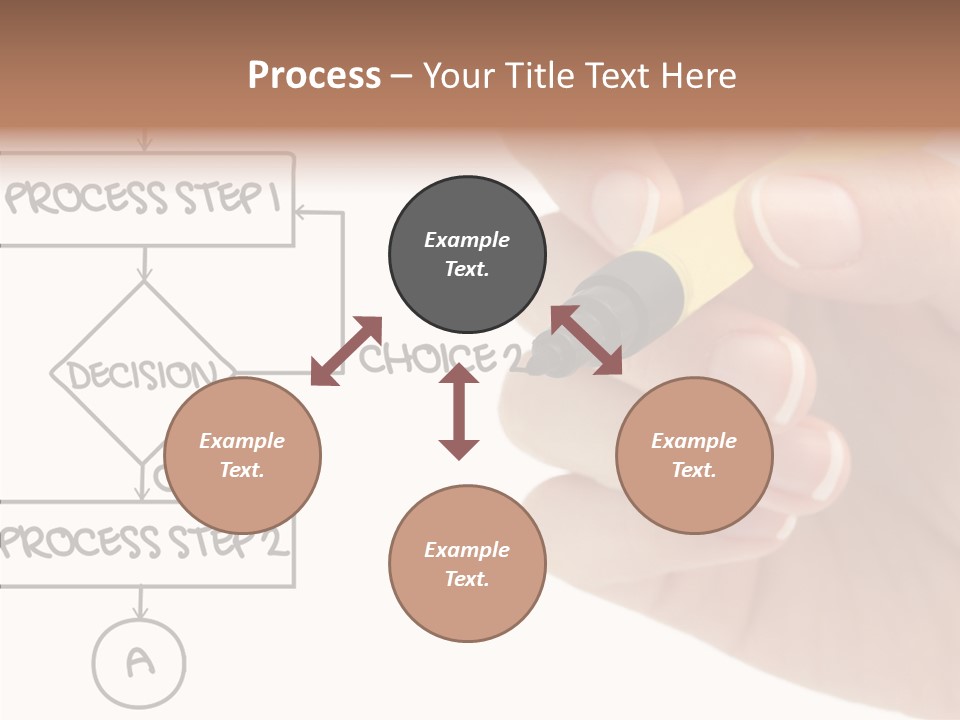 White Hand Holding Hands PowerPoint Template