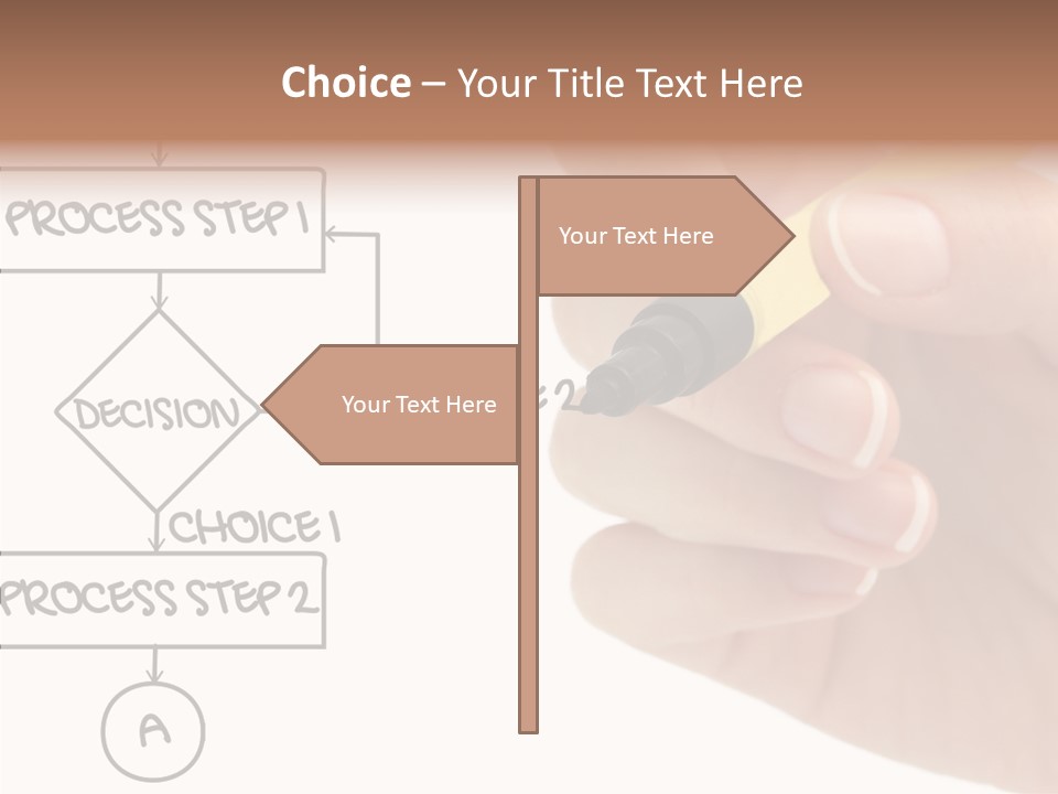 White Hand Holding Hands PowerPoint Template