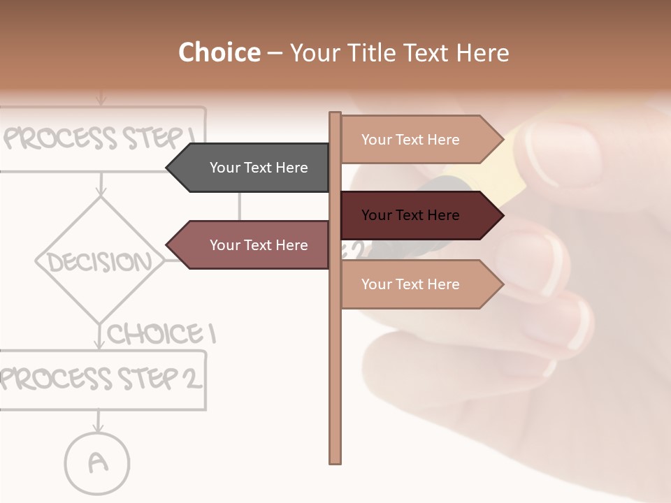White Hand Holding Hands PowerPoint Template