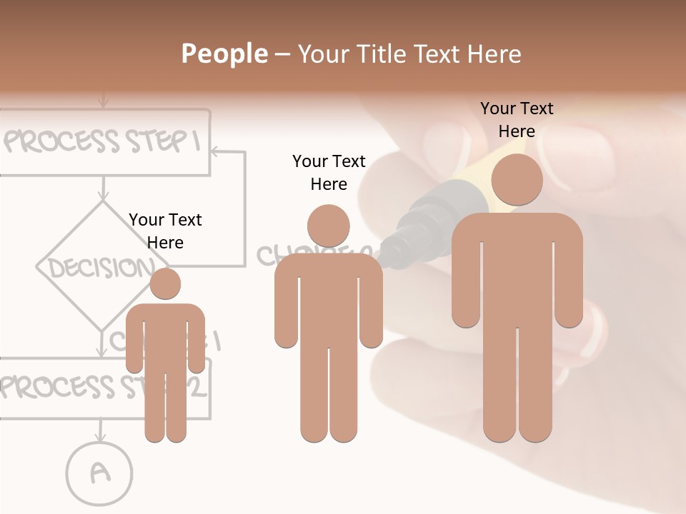 White Hand Holding Hands PowerPoint Template