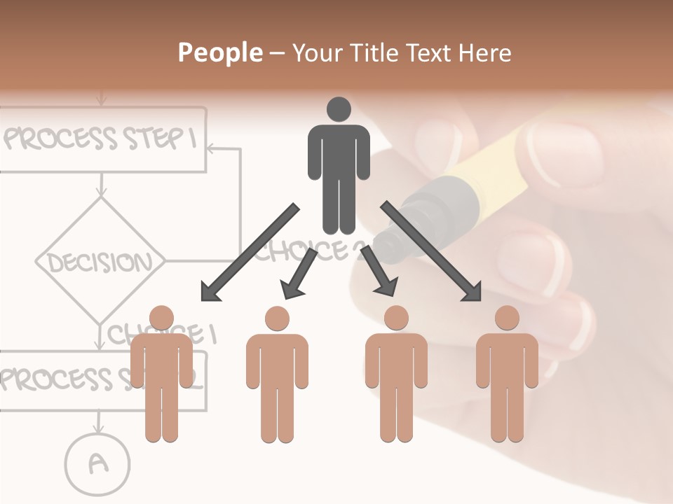 White Hand Holding Hands PowerPoint Template