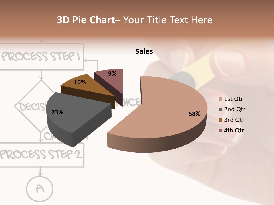 White Hand Holding Hands PowerPoint Template