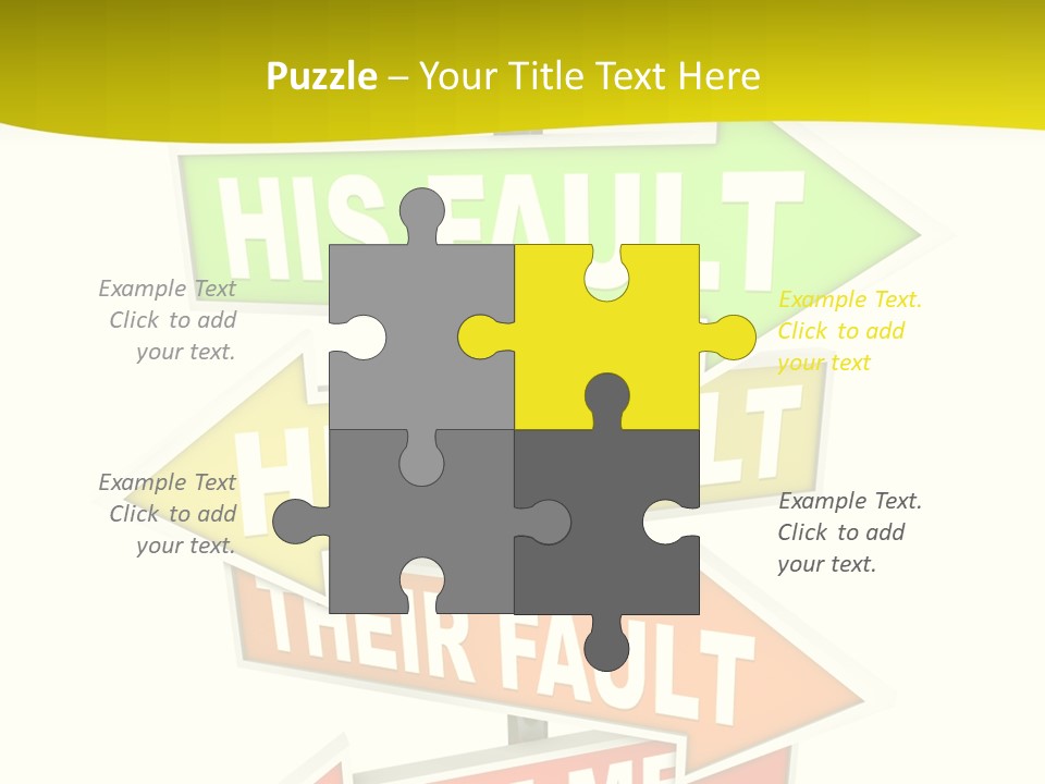 White Closeup Senior PowerPoint Template