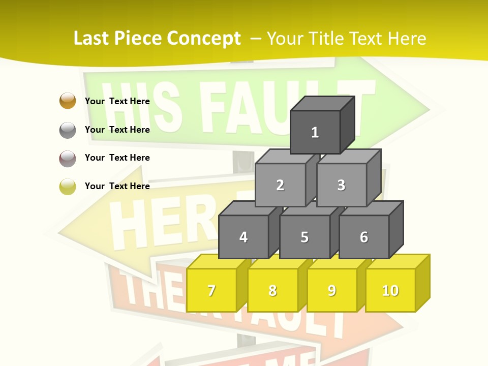 White Closeup Senior PowerPoint Template