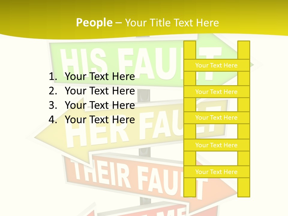 White Closeup Senior PowerPoint Template