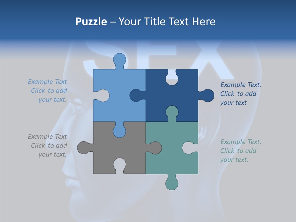 Young Finger Background PowerPoint Template