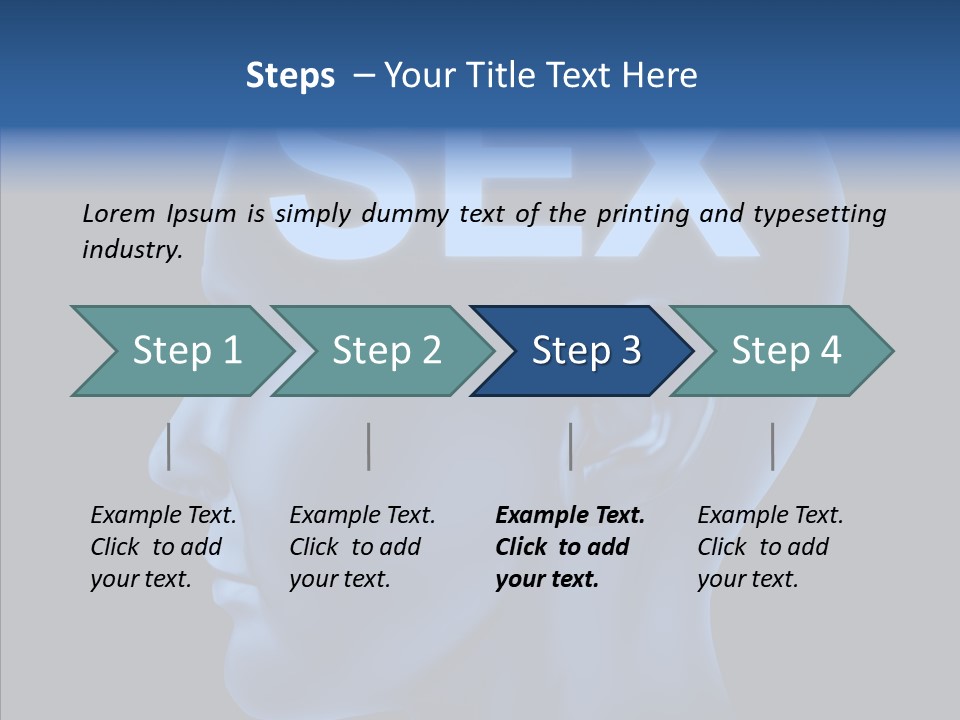 Young Finger Background PowerPoint Template
