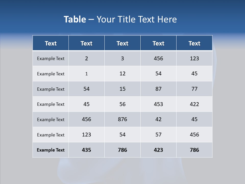 Young Finger Background PowerPoint Template