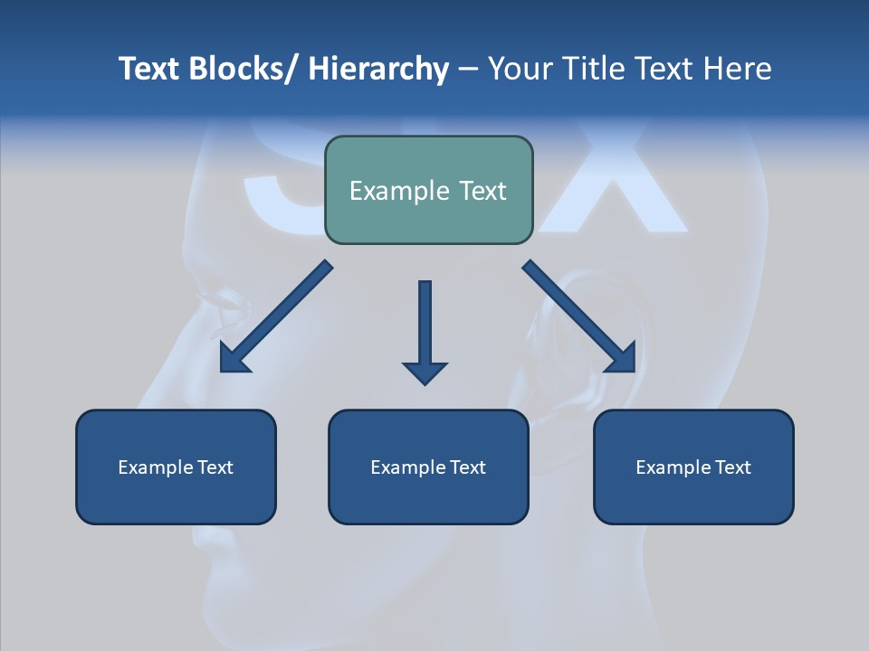 Young Finger Background PowerPoint Template