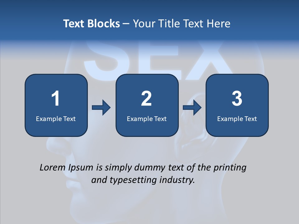 Young Finger Background PowerPoint Template