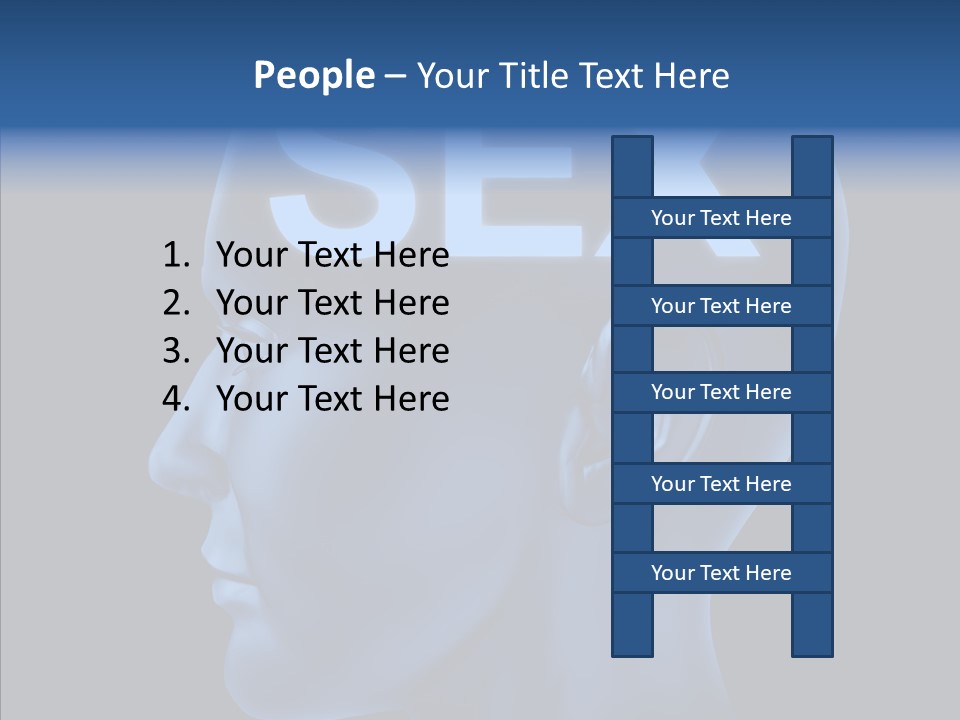 Young Finger Background PowerPoint Template