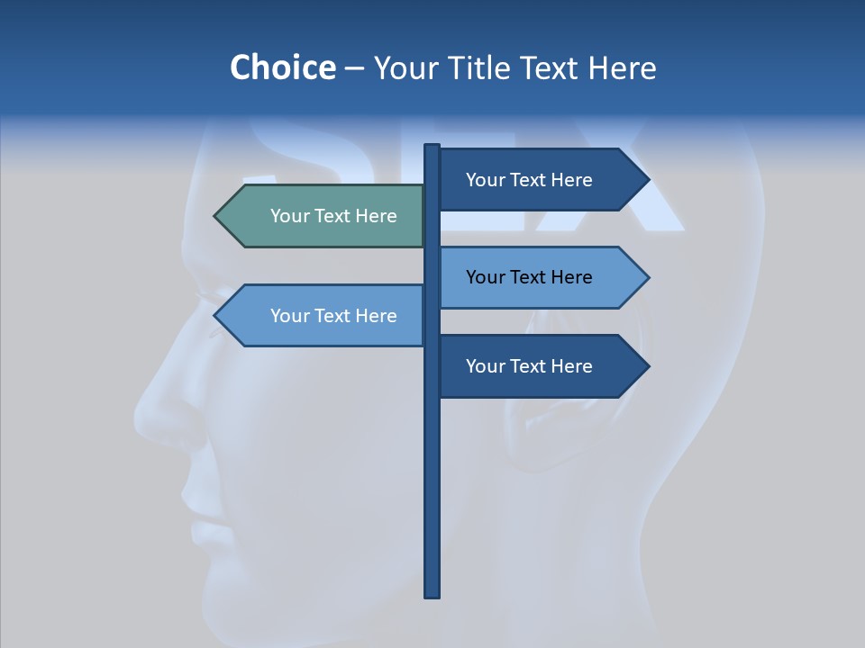 Young Finger Background PowerPoint Template