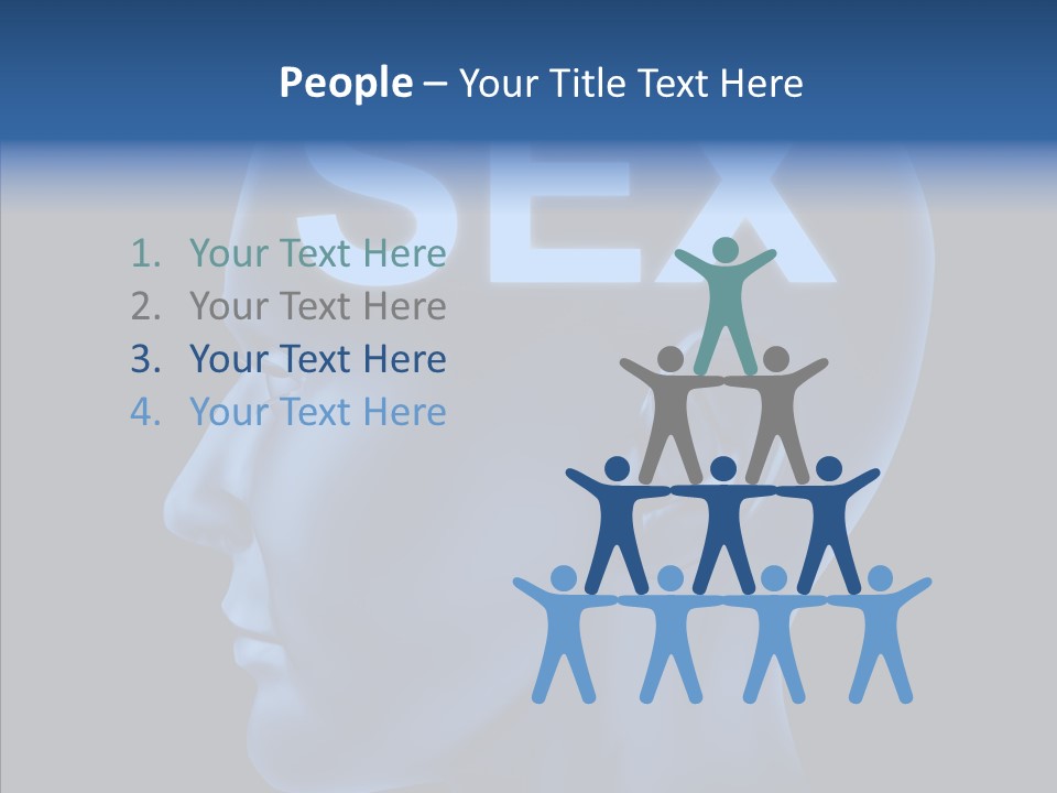 Young Finger Background PowerPoint Template