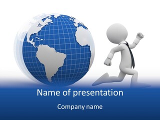 White Hand Hold PowerPoint Template