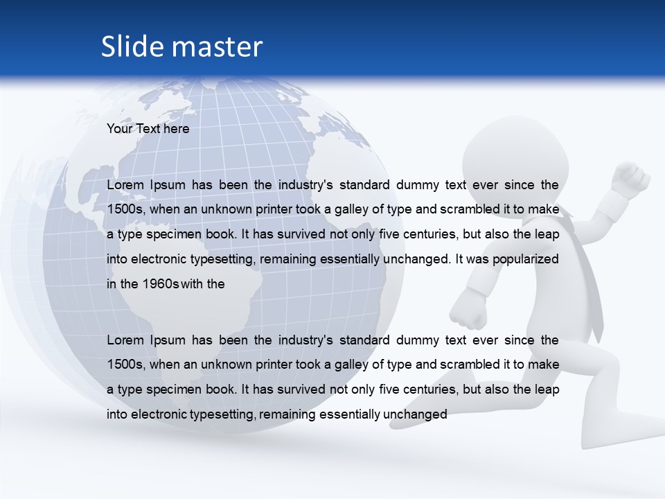 White Hand Hold PowerPoint Template