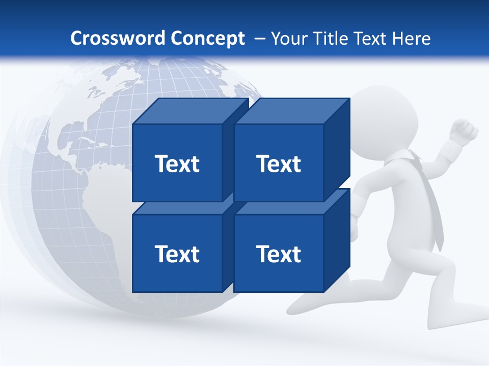 White Hand Hold PowerPoint Template