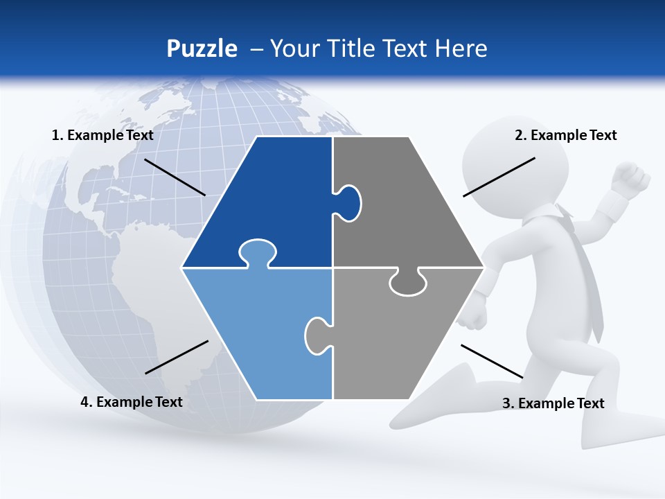 White Hand Hold PowerPoint Template