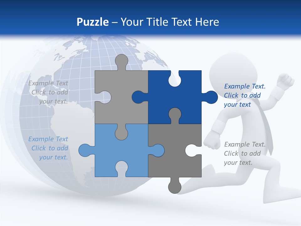 White Hand Hold PowerPoint Template