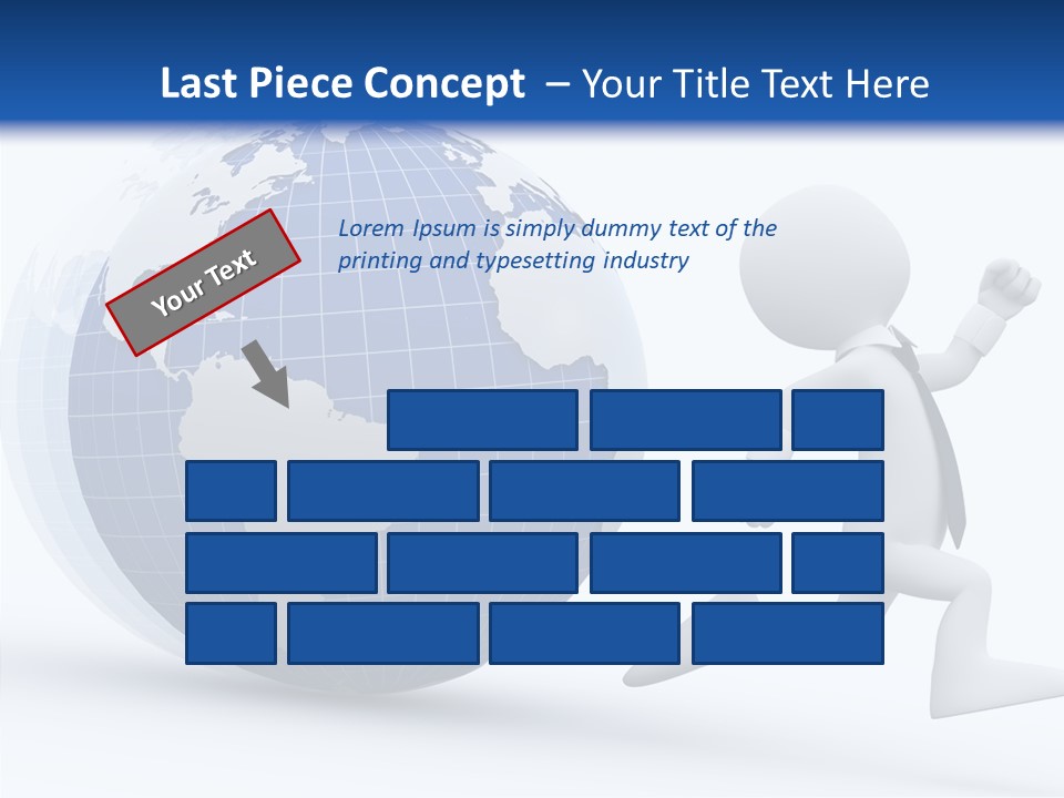 White Hand Hold PowerPoint Template