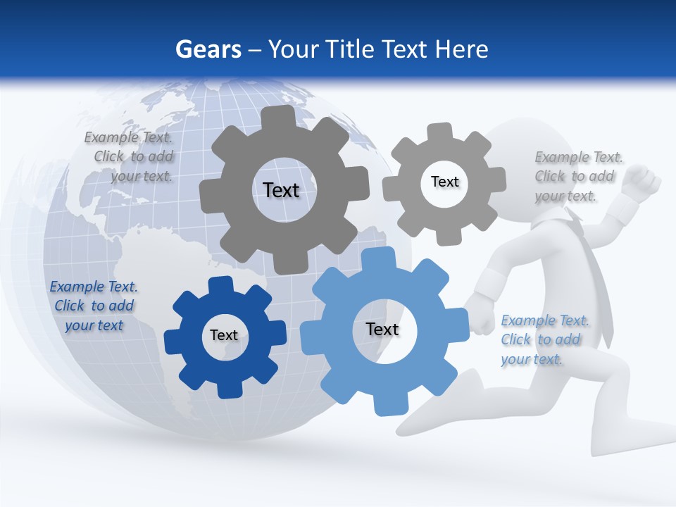 White Hand Hold PowerPoint Template
