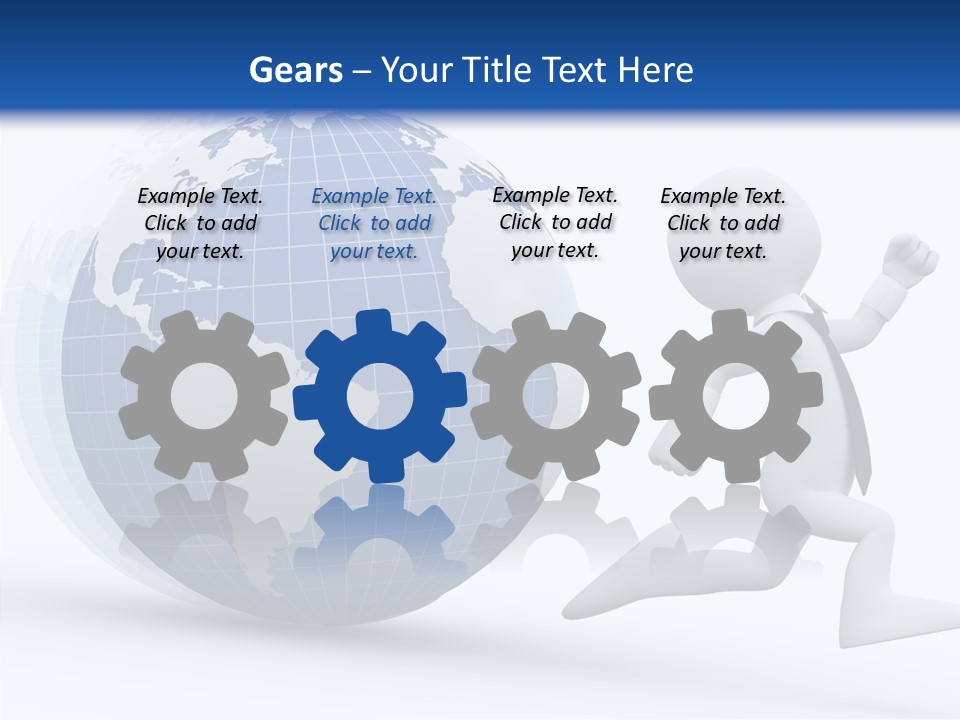 White Hand Hold PowerPoint Template