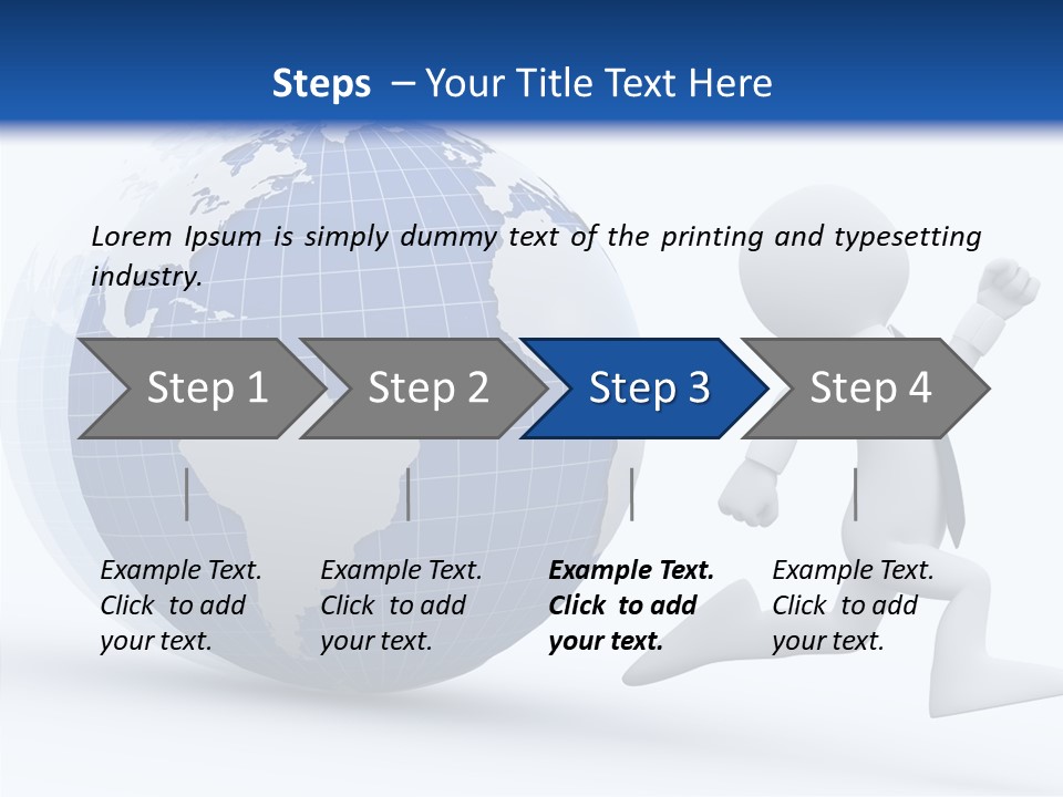 White Hand Hold PowerPoint Template