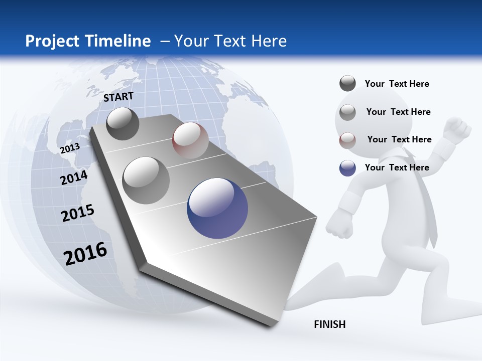 White Hand Hold PowerPoint Template