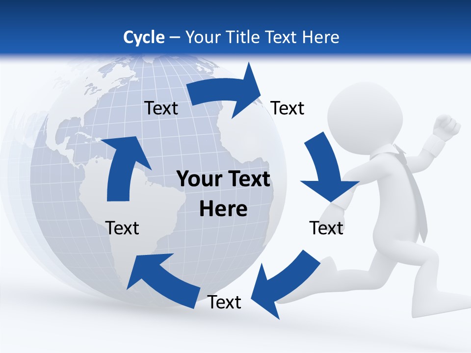 White Hand Hold PowerPoint Template