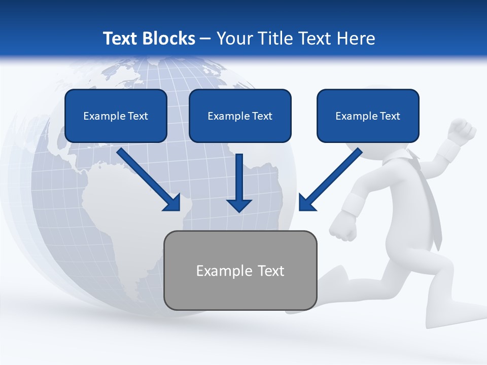 White Hand Hold PowerPoint Template