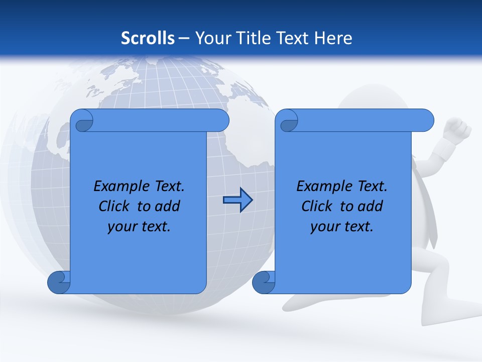 White Hand Hold PowerPoint Template