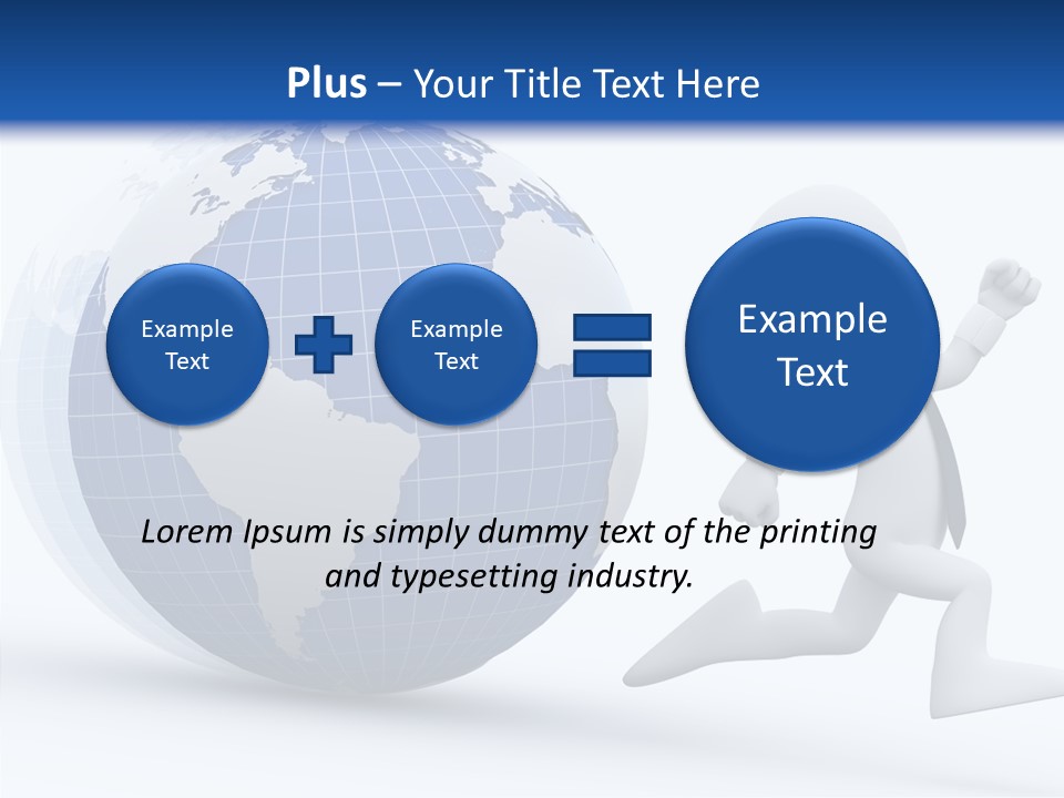 White Hand Hold PowerPoint Template