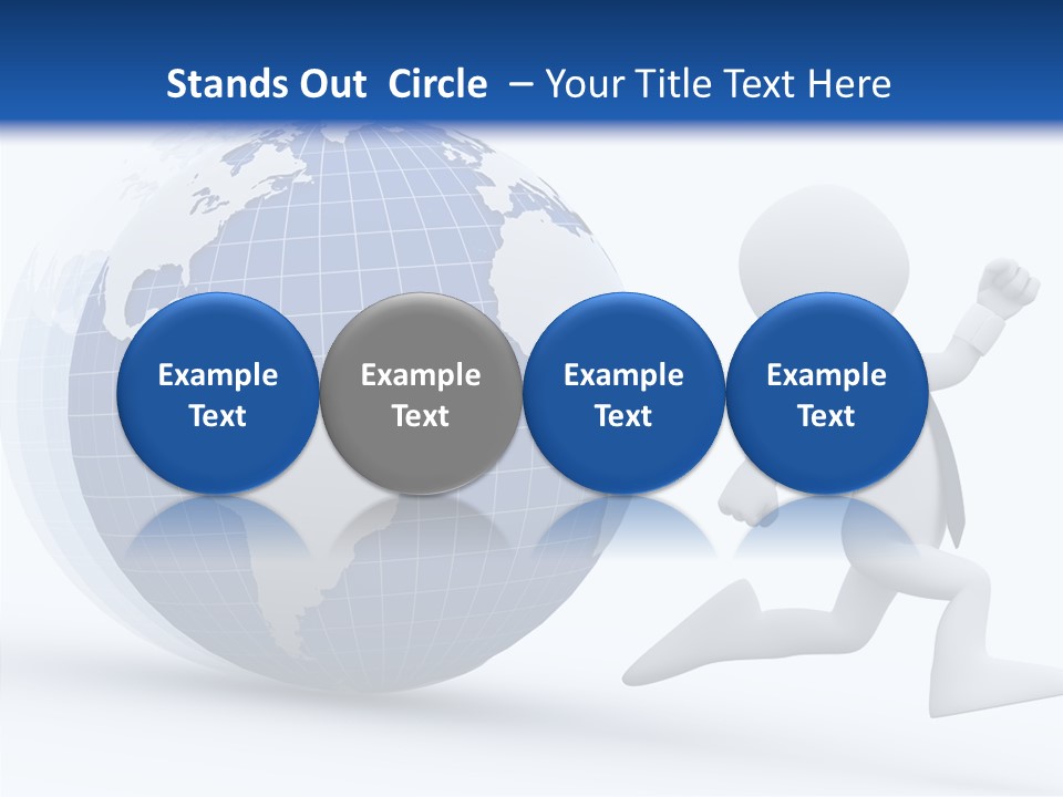 White Hand Hold PowerPoint Template