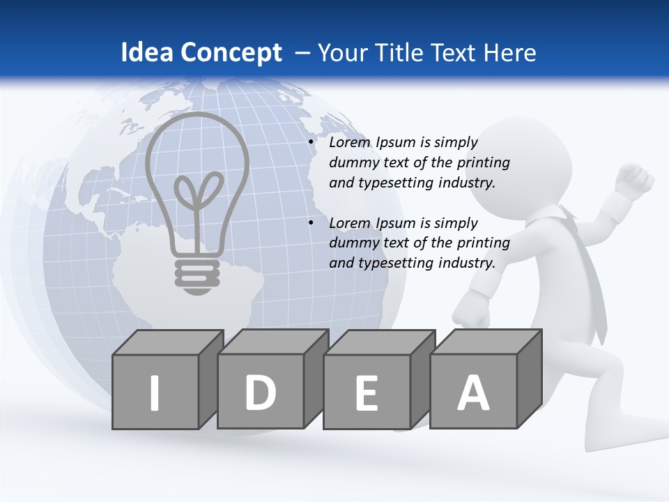 White Hand Hold PowerPoint Template