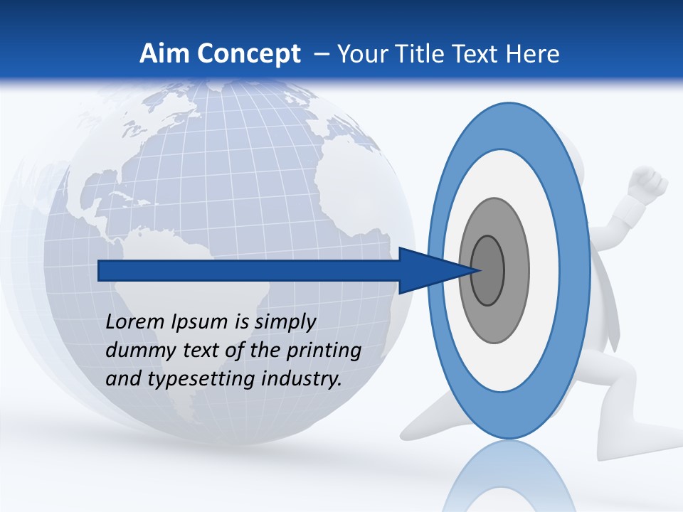 White Hand Hold PowerPoint Template