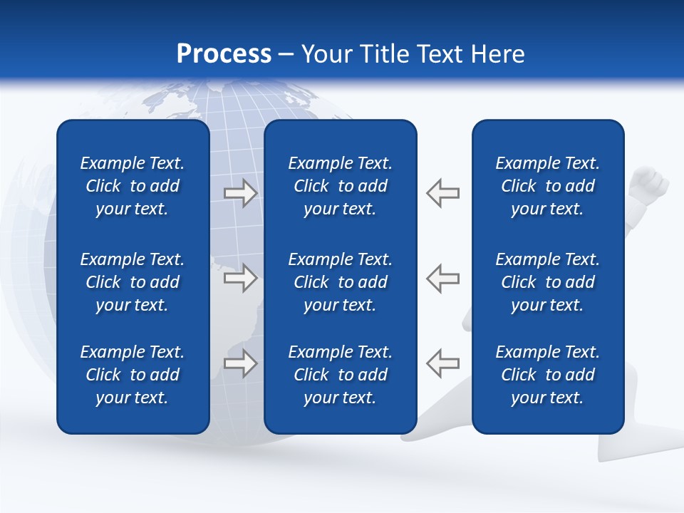 White Hand Hold PowerPoint Template