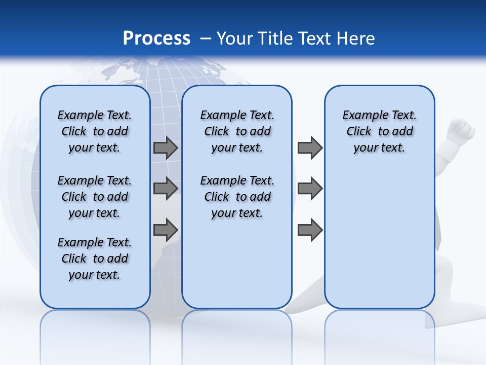 White Hand Hold PowerPoint Template