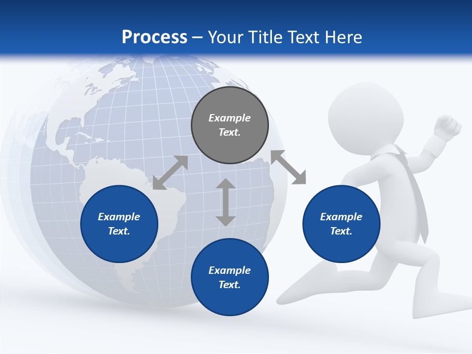 White Hand Hold PowerPoint Template