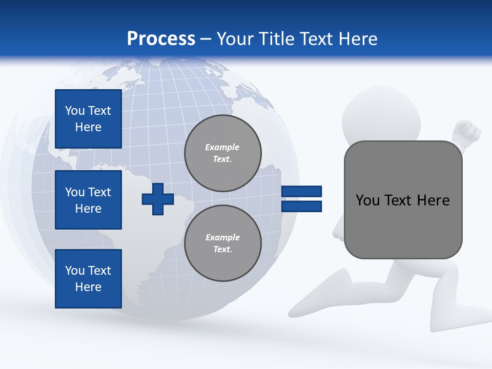 White Hand Hold PowerPoint Template