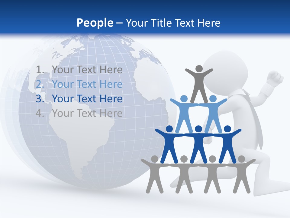 White Hand Hold PowerPoint Template