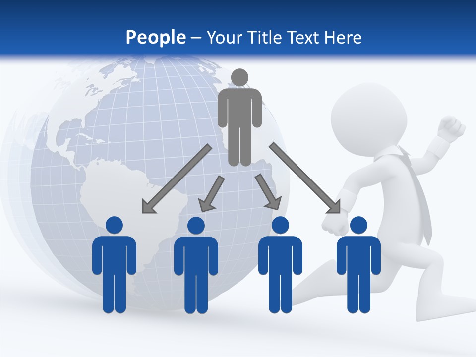 White Hand Hold PowerPoint Template